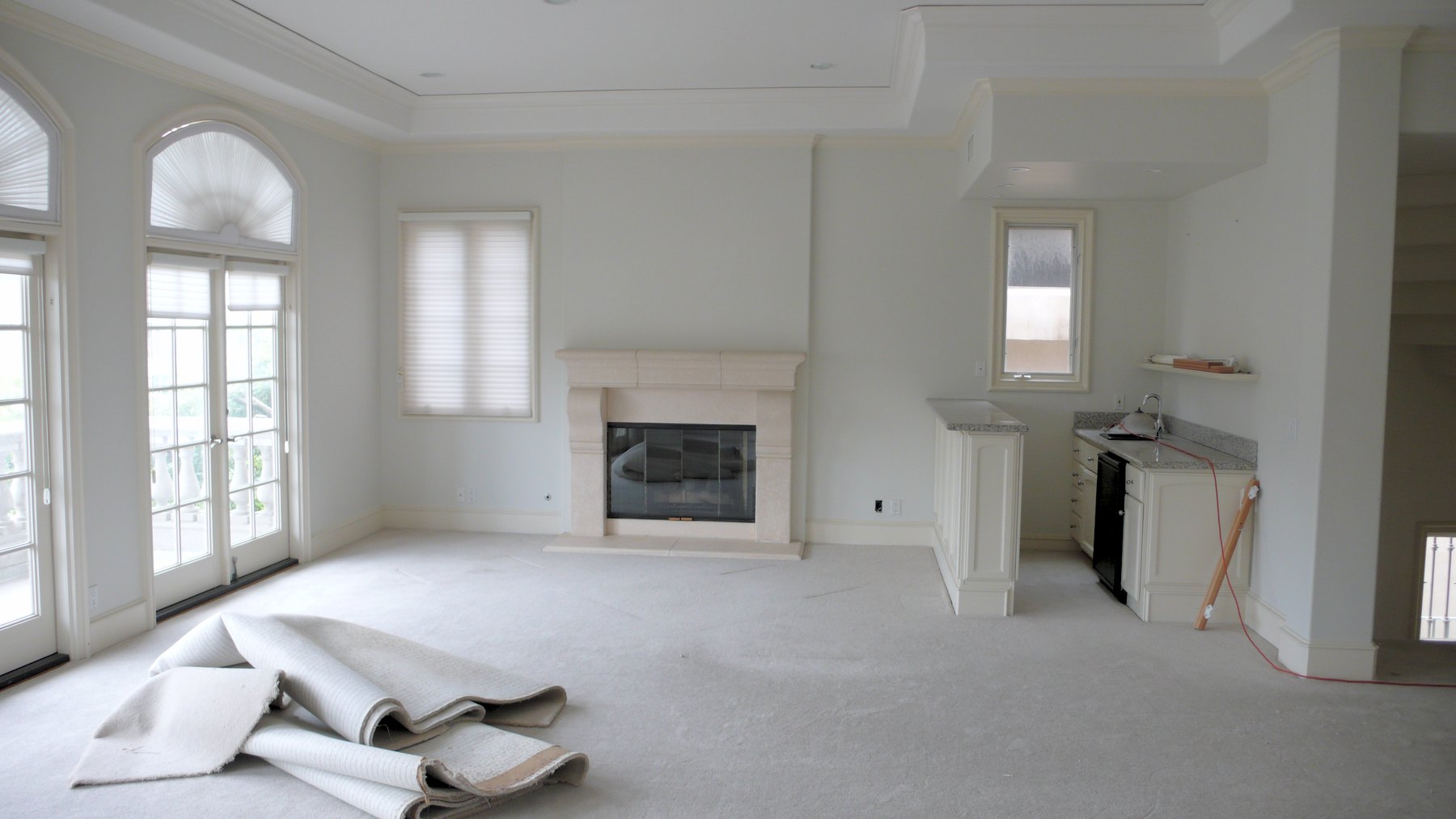 Living and dining room, before