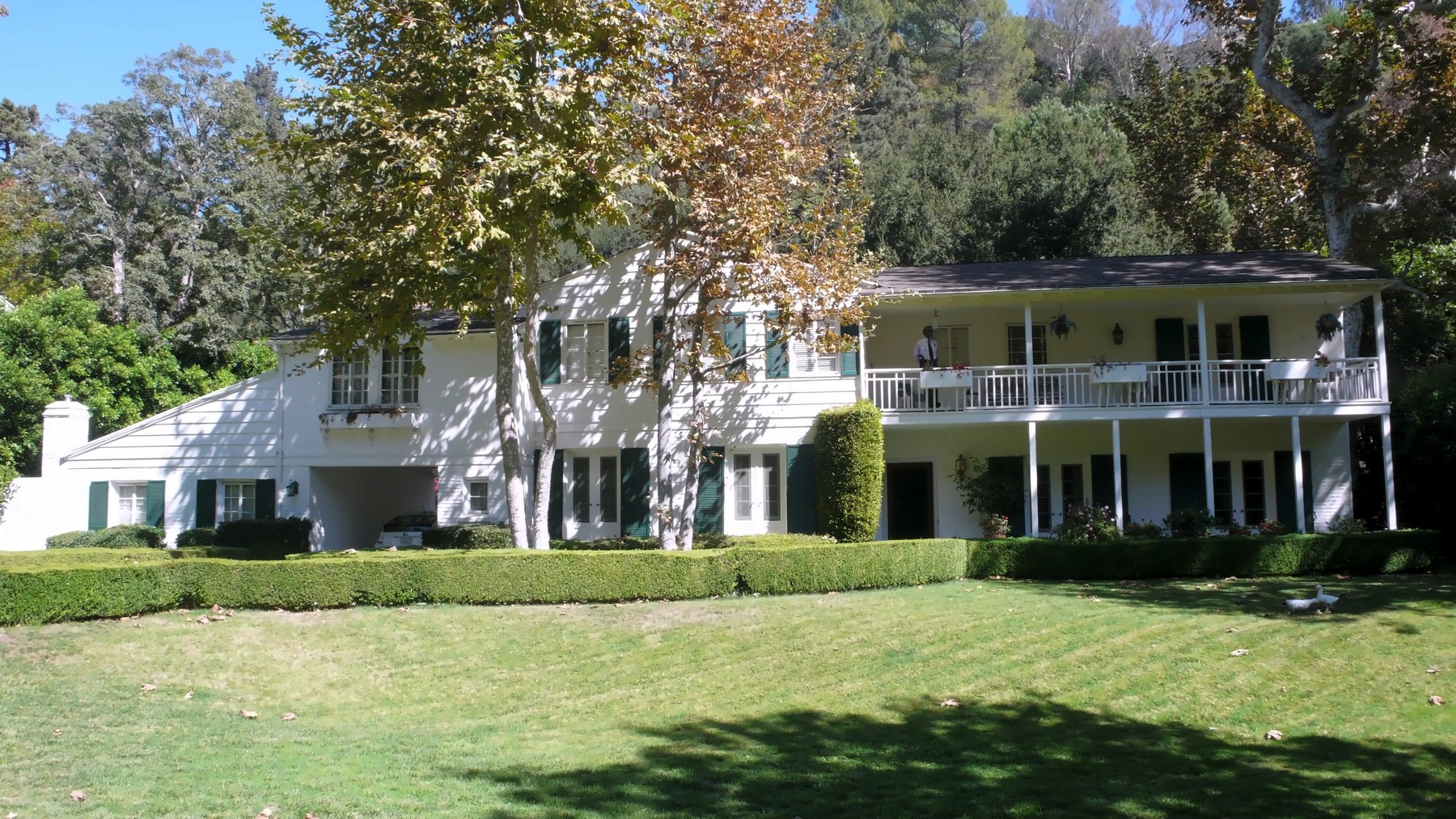 The front of the house, before