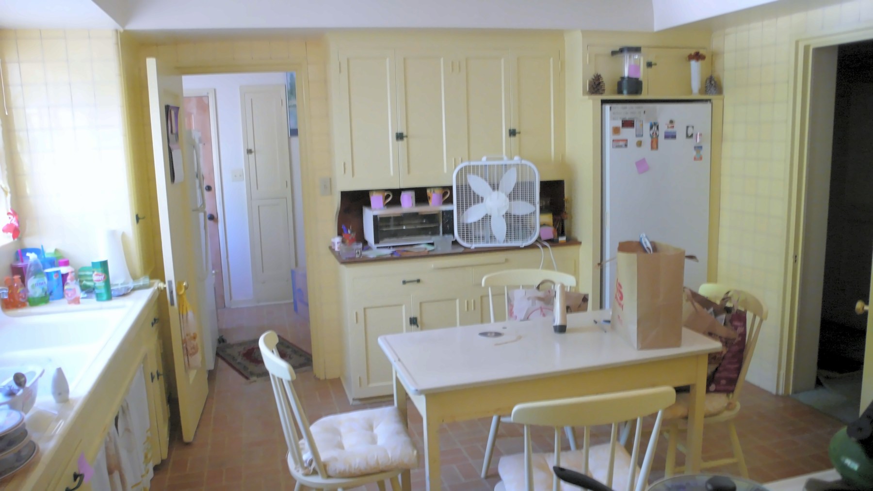 The kitchen, before