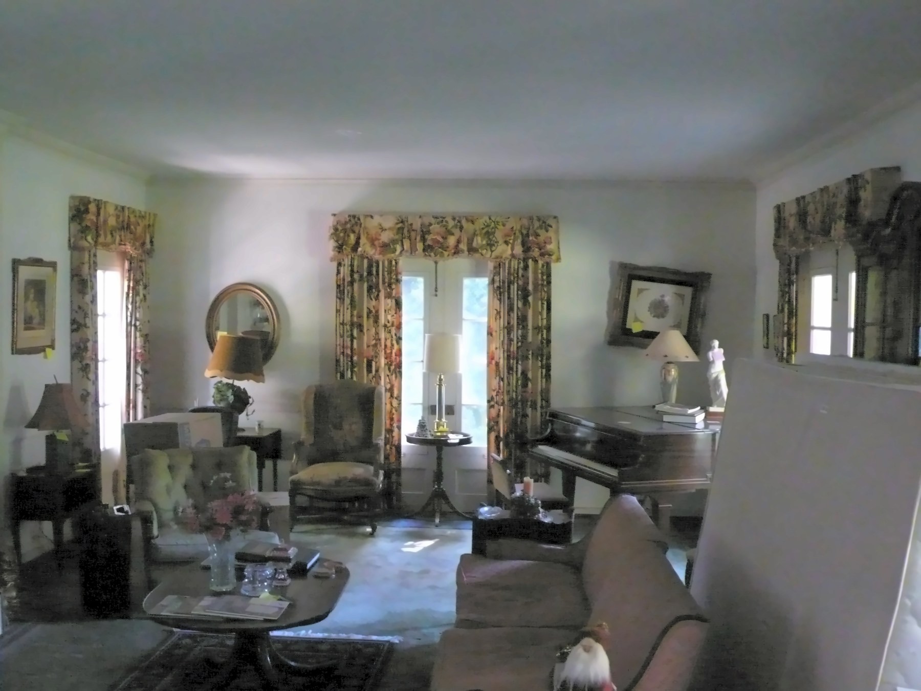 The living room, before
