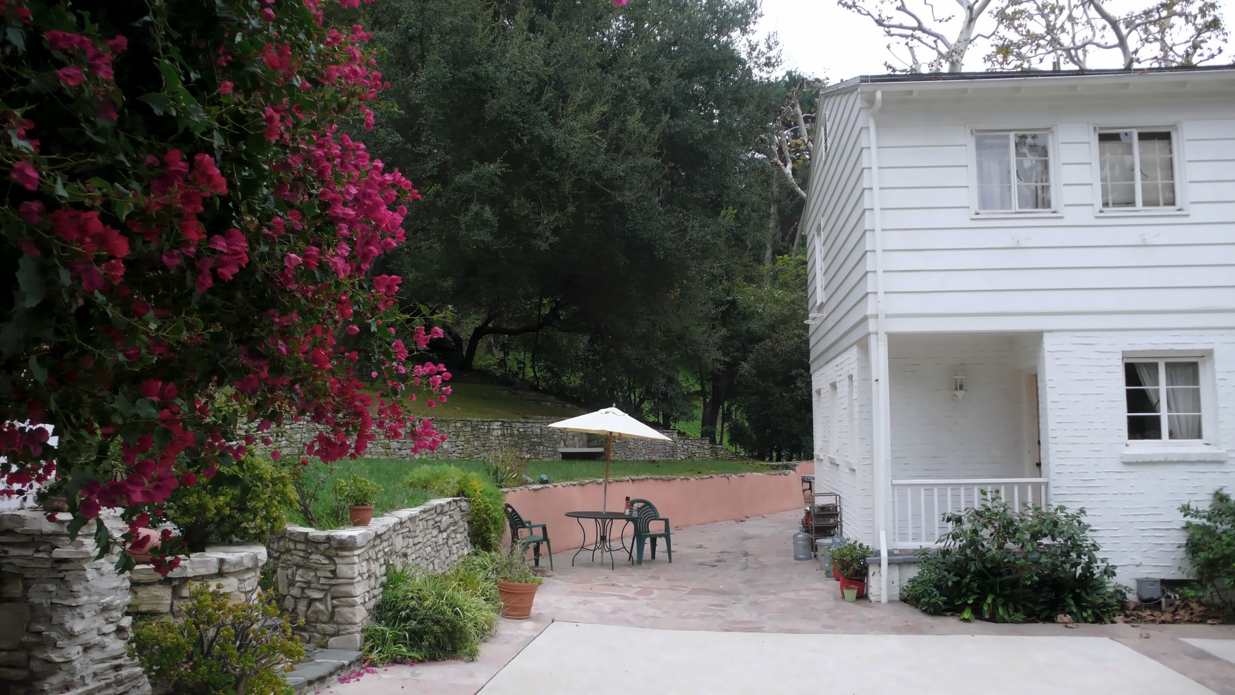 The back of the house, before